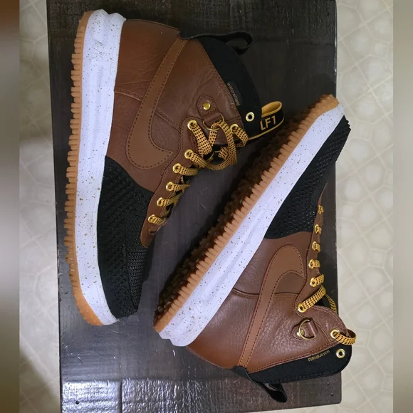 Nike Lunar Force 1 Duckboot LF1 Brown Black Gum Size 11 Men’s Waterproof Boots - Picture 2 of 2